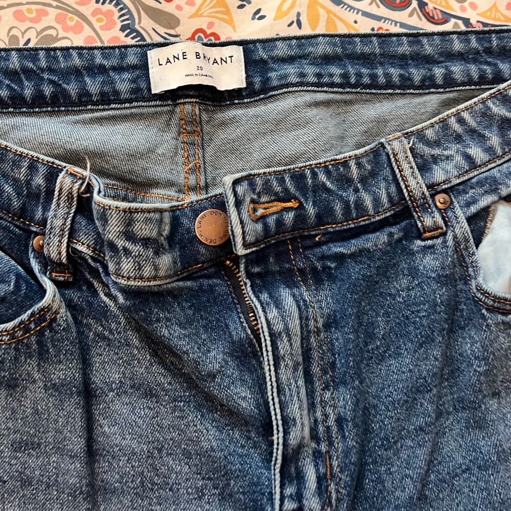 Lane Bryant Blue Ankle & Cropped Jeans